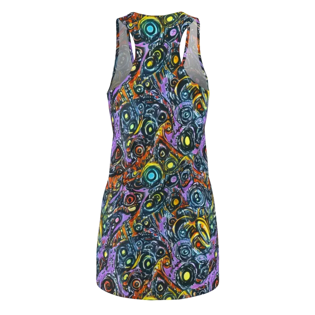 Luminous Static on Racerback Dress — Back
