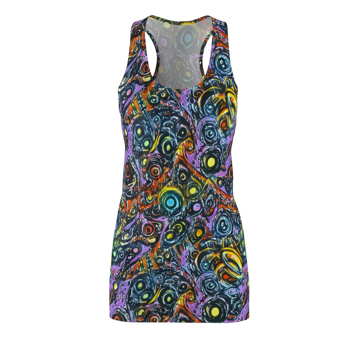 Luminous Static on Racerback Dress — Front