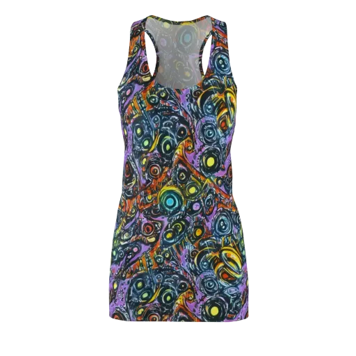 Luminous Static on a Racerback Dress