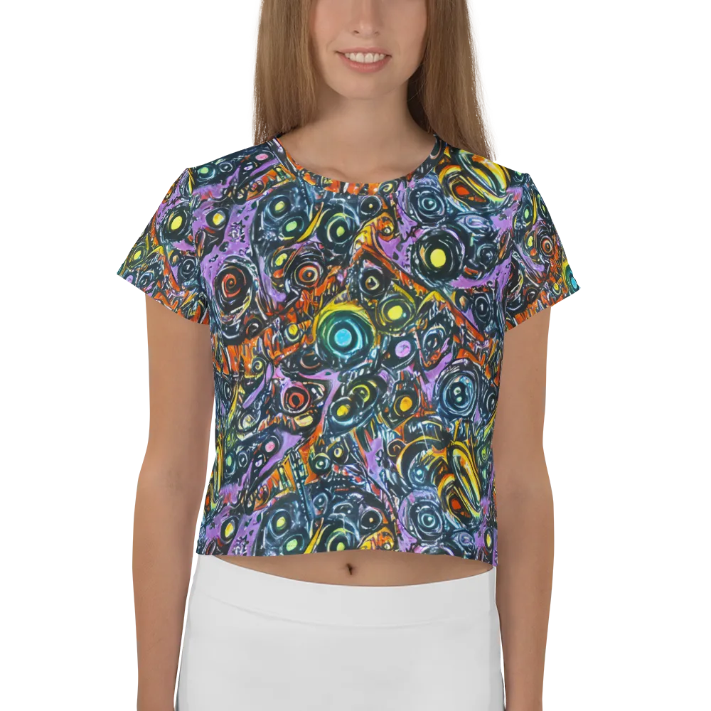 Luminous Static on Crop Tee — Front