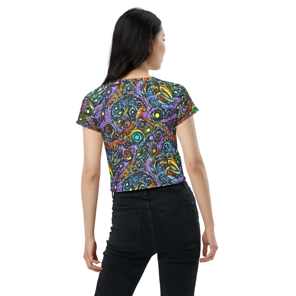 Luminous Static on Crop Tee — Back