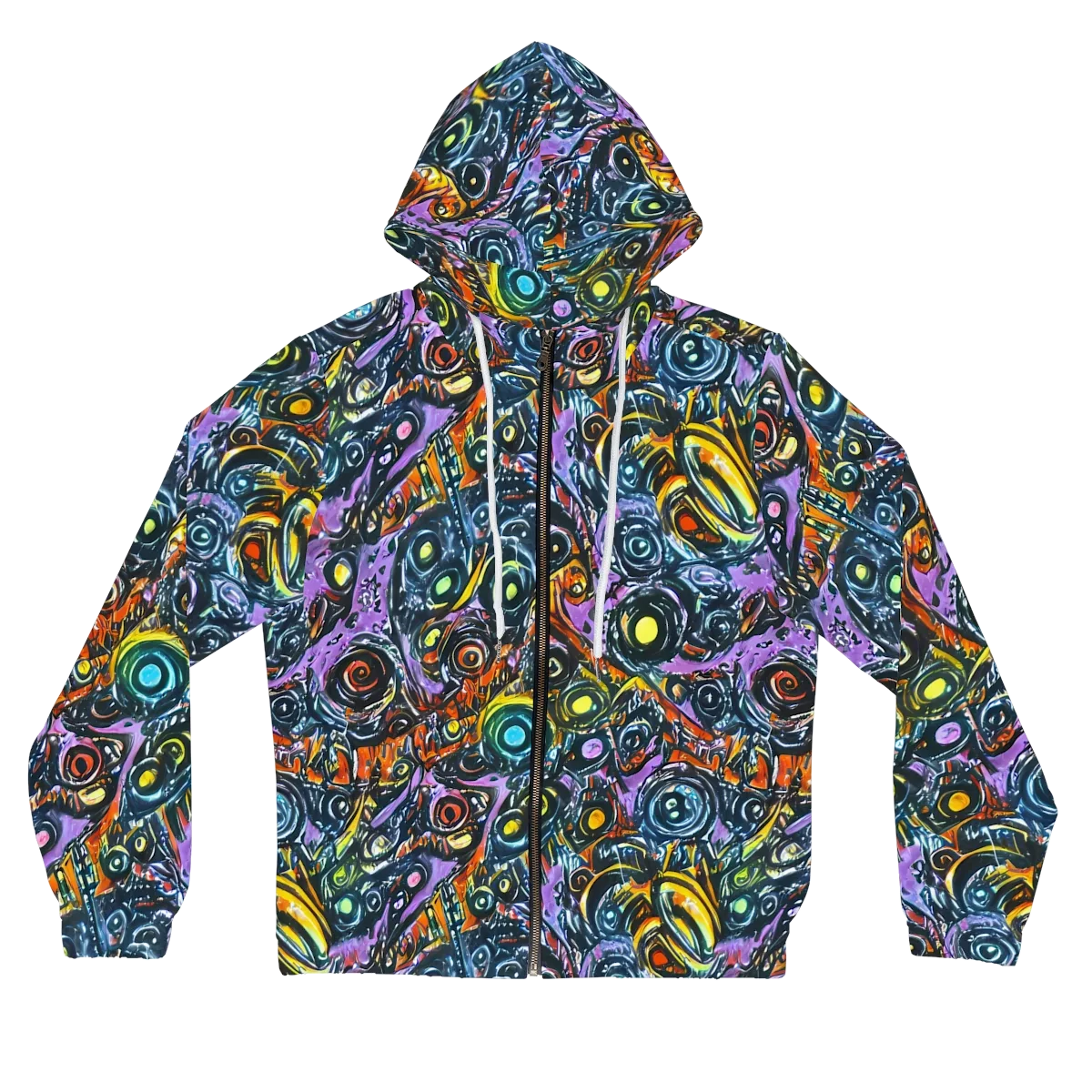 Luminous Static on Women's Full-Zip Hoodie — Front