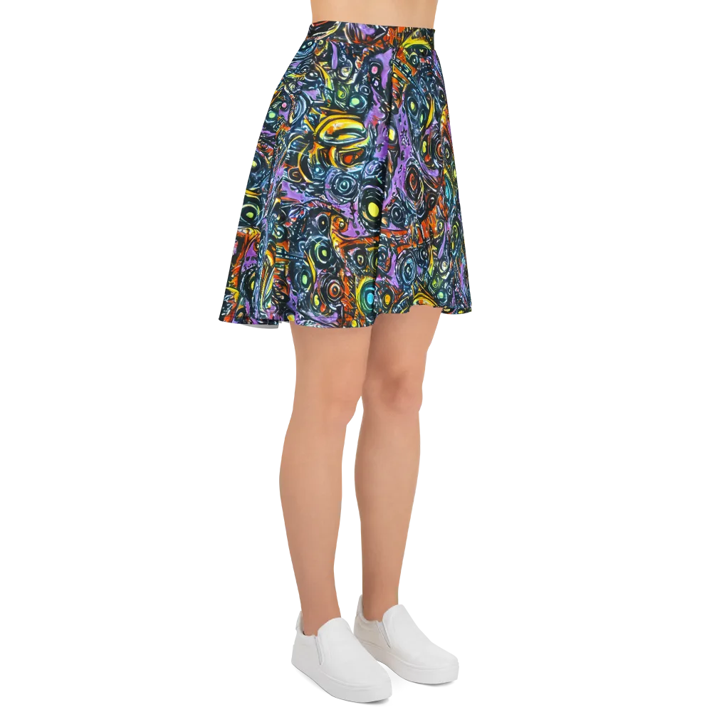 Luminous Static on Skater Skirt — Right