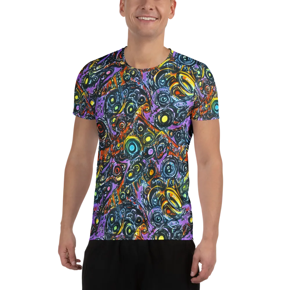 Luminous Static on Men's Athletic T-Shirt — Front