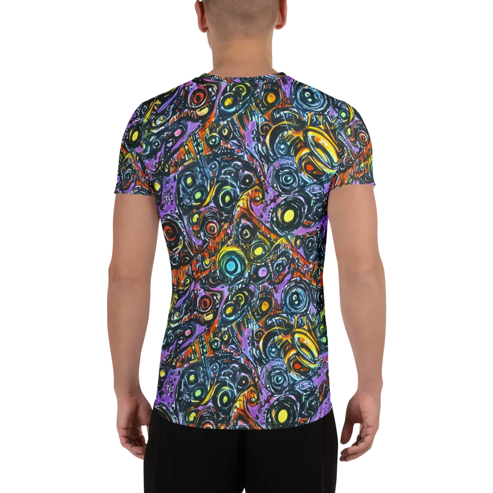 Luminous Static on Men's Athletic T-Shirt — Back