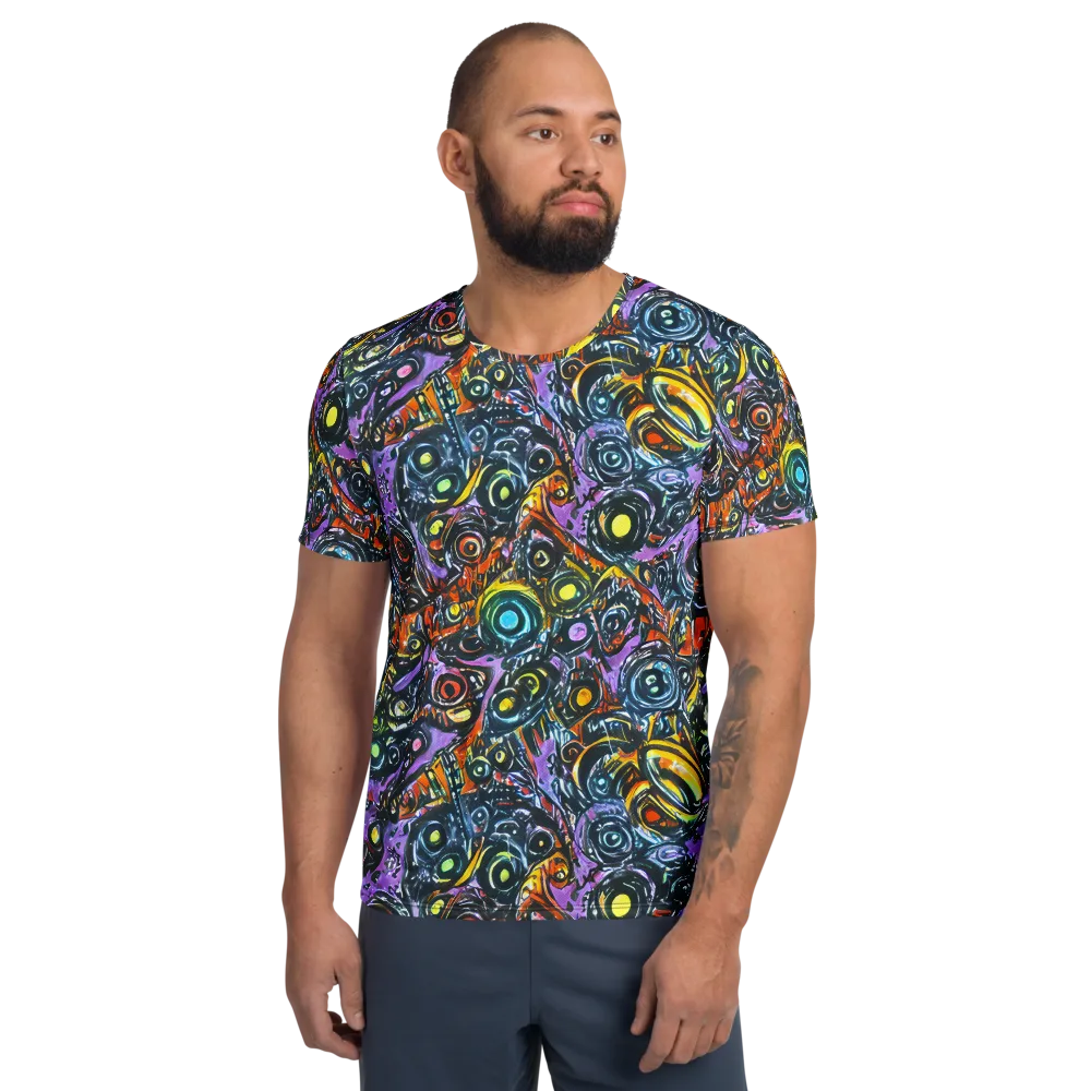Luminous Static on Men's Athletic T-Shirt — Front