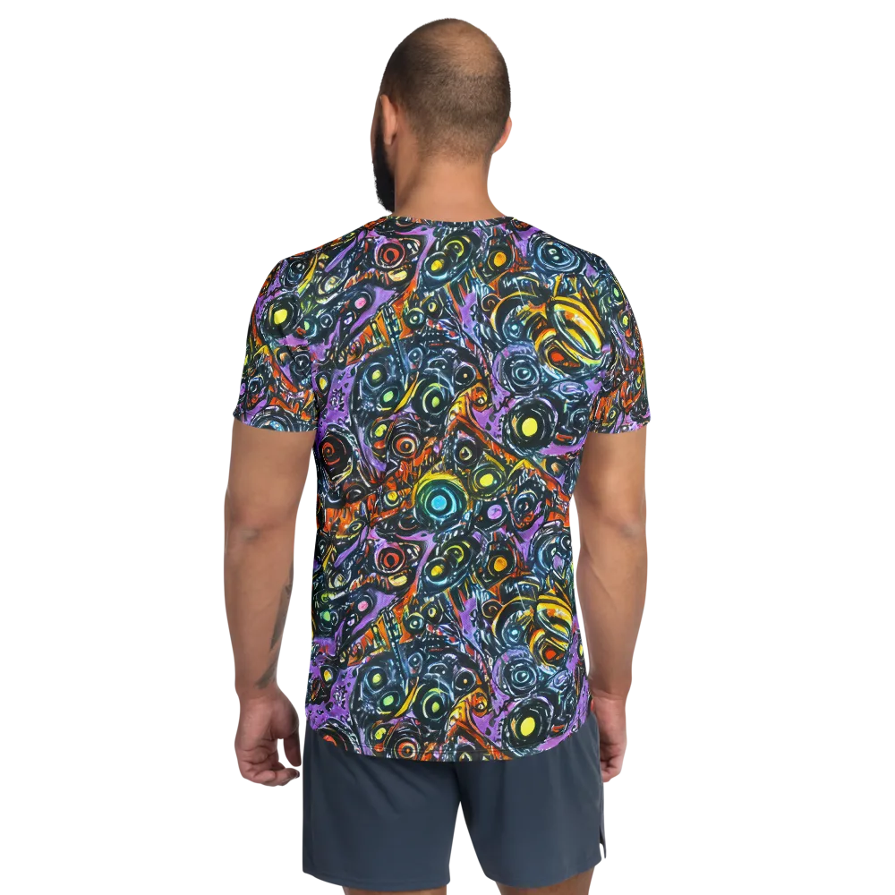 Luminous Static on Men's Athletic T-Shirt — Back