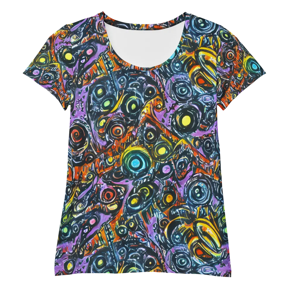 Luminous Static on Women's Athletic T-Shirt — Front