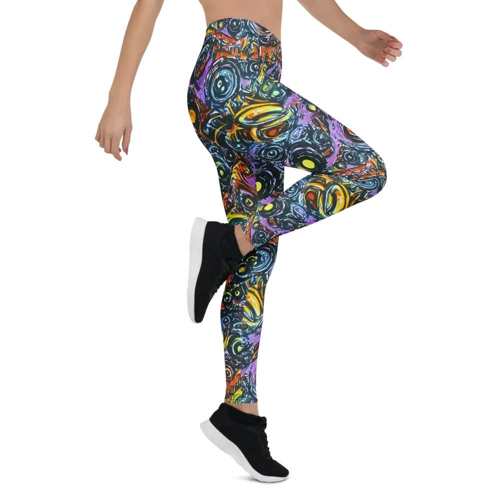 Luminous Static on Leggings — Right
