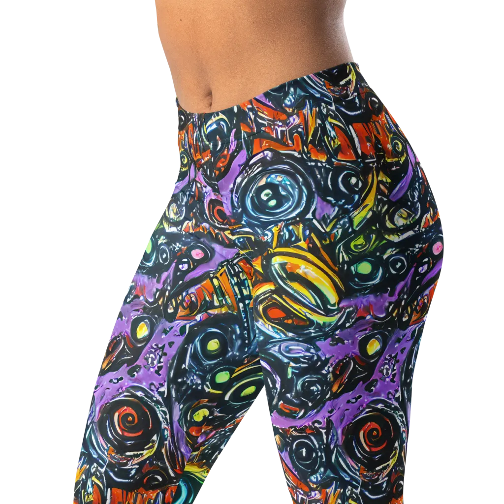 Luminous Static on Leggings — Left Front