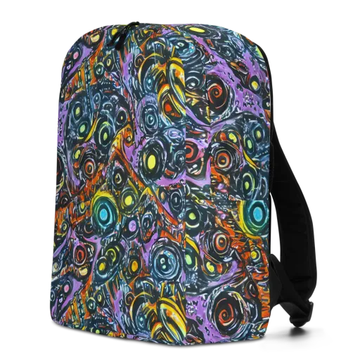 Luminous Static on a Minimalist Backpack