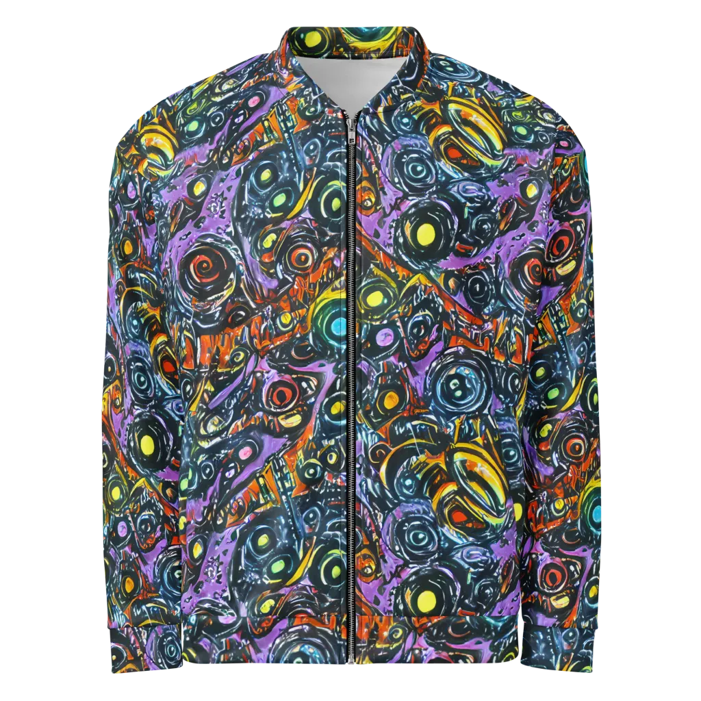 Luminous Static on Bomber Jacket — Front