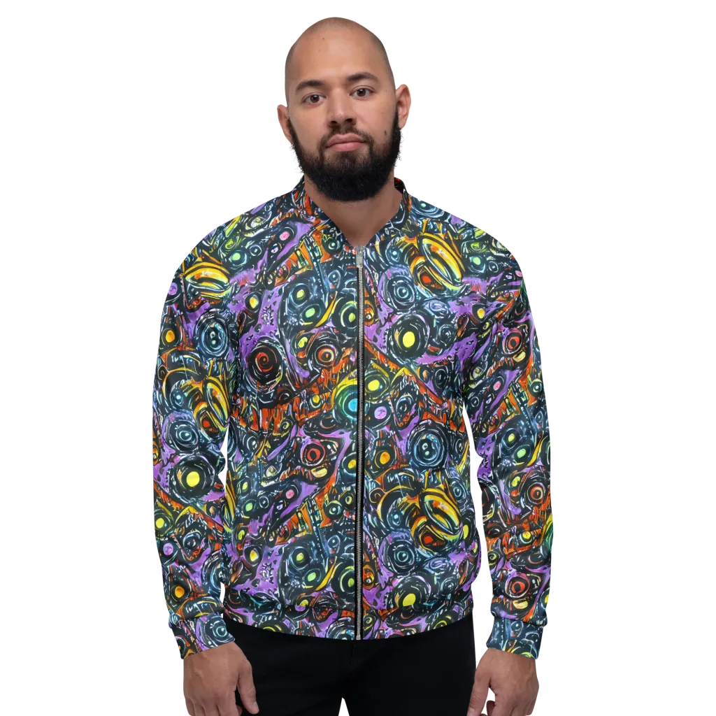 Luminous Static on Bomber Jacket — Front