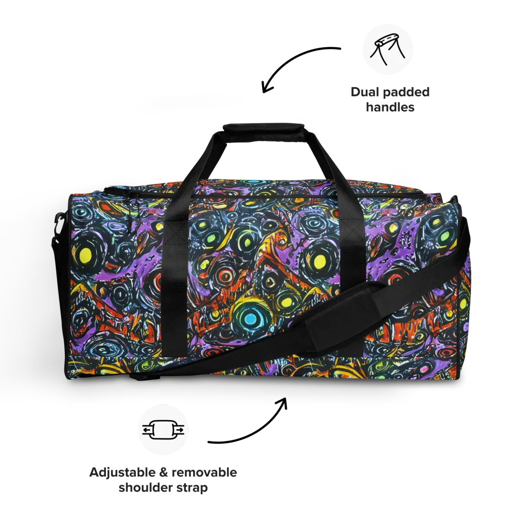 Luminous Static on Duffle Bag — Front