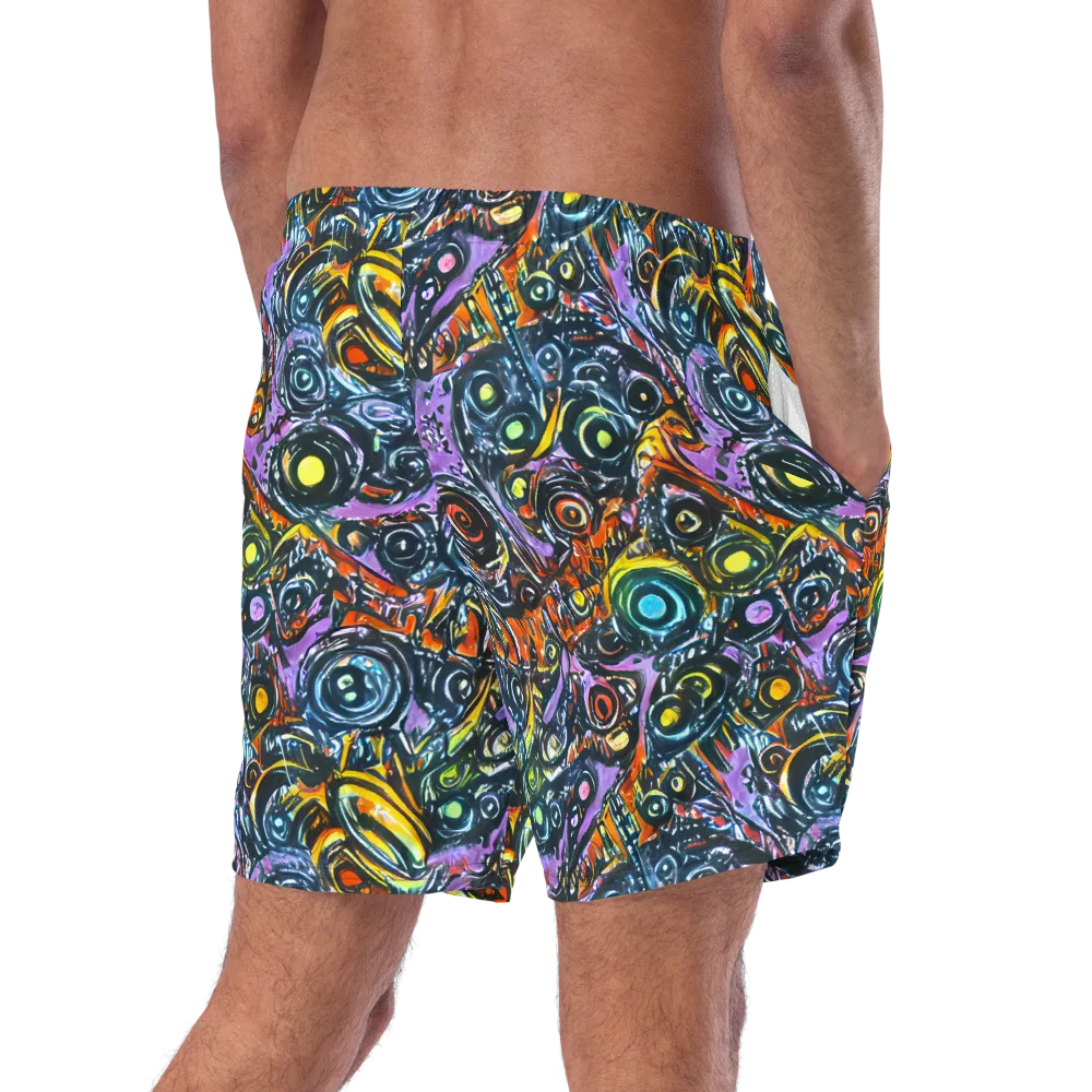 Luminous Static on Swim Trunks — Right Back