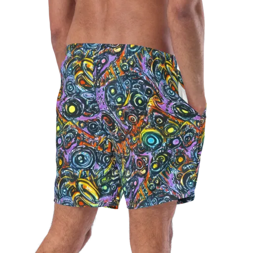 Luminous Static on a Swim Trunks