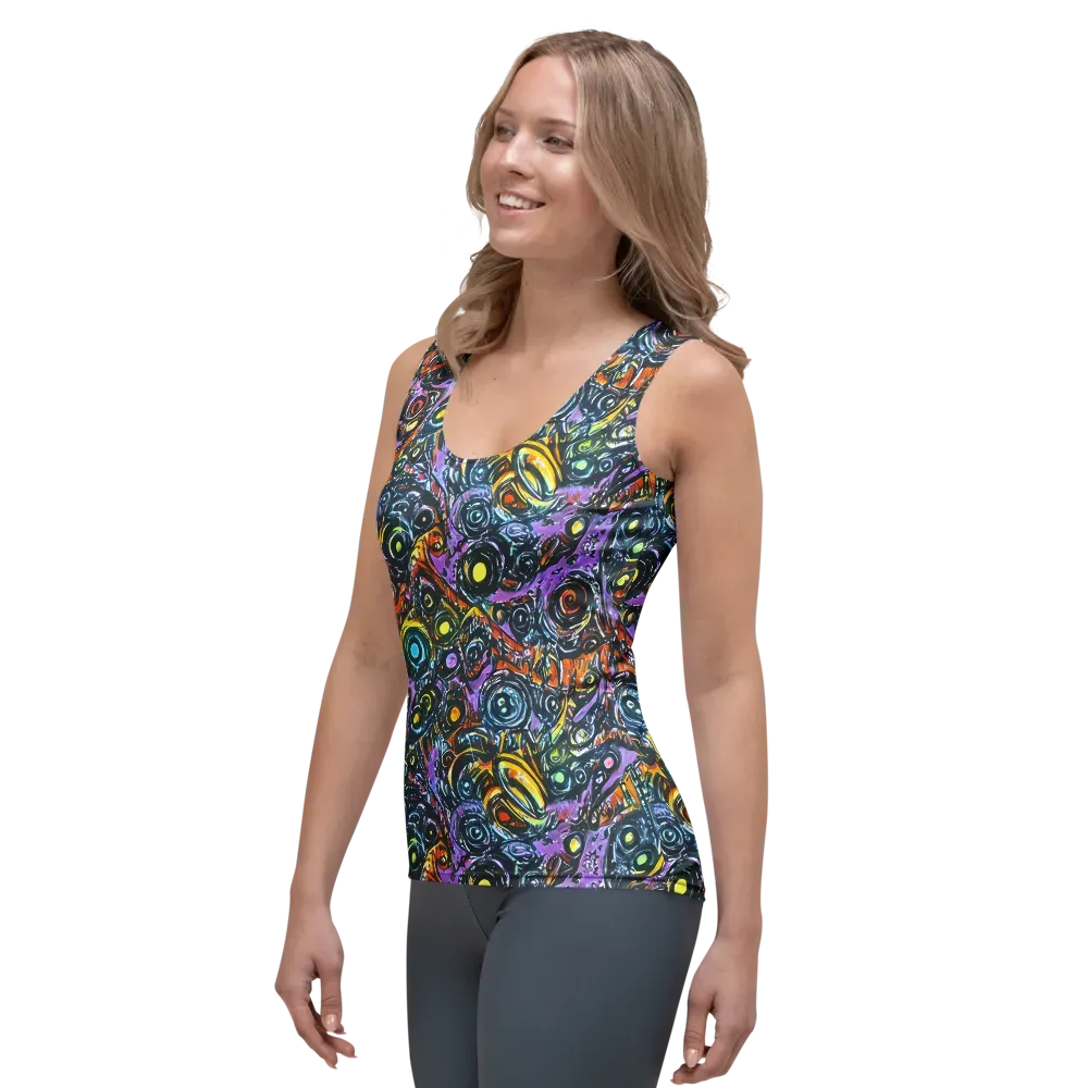 Luminous Static on Women's Tank Top — Left Front