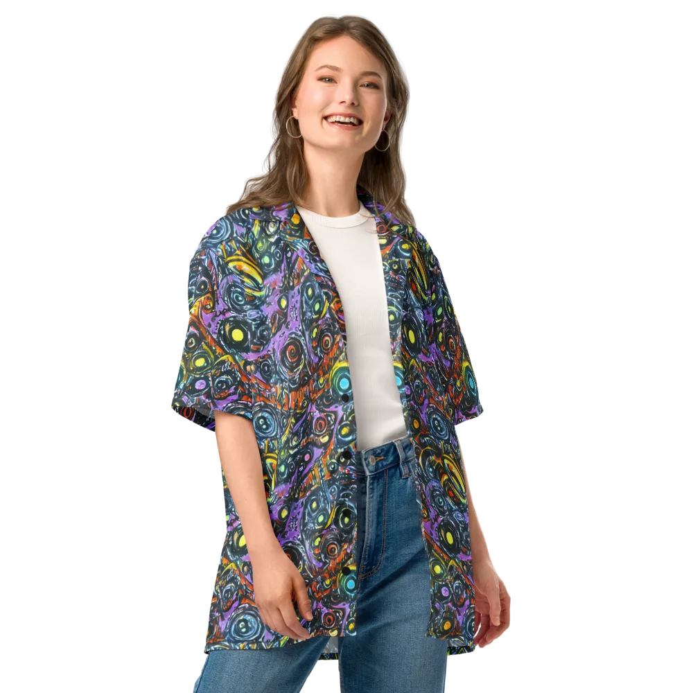 Luminous Static on Button Shirt — Front