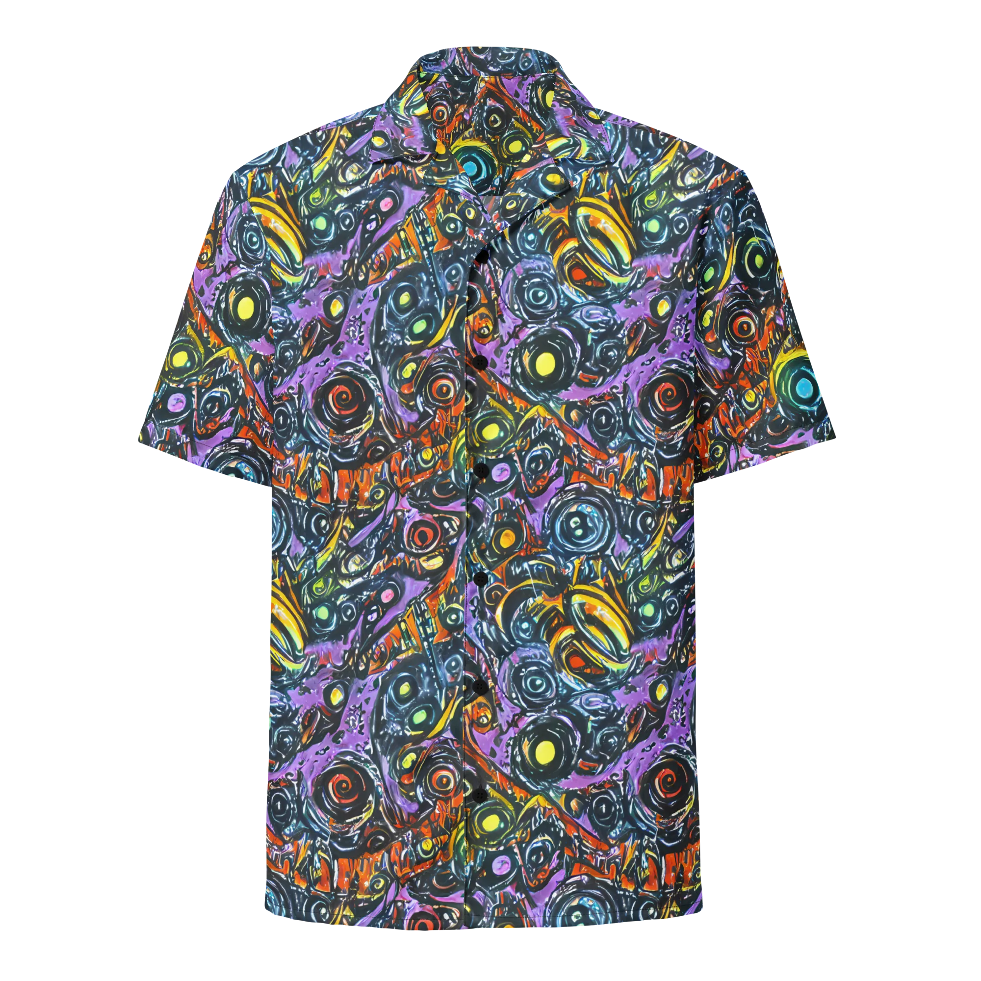 Luminous Static on Button Shirt — Front