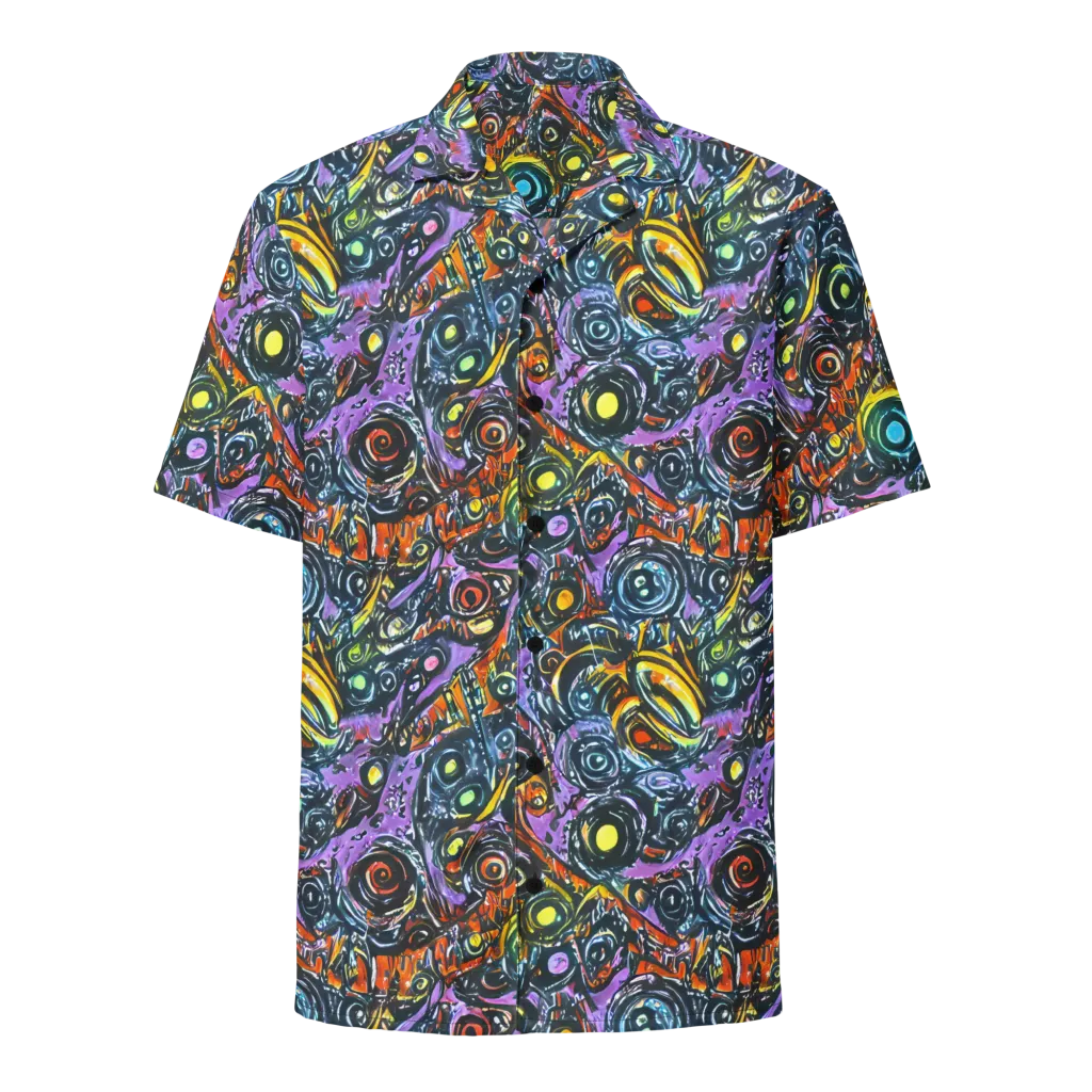 Luminous Static on Button Shirt — Front