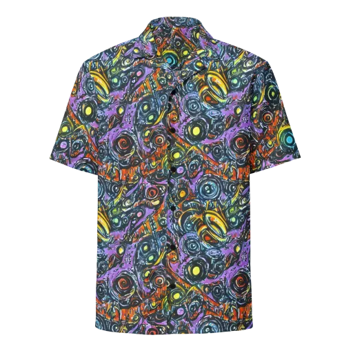 Luminous Static on a Button Shirt
