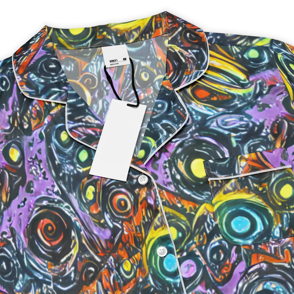 Luminous Static on Women's Short Sleeve Pajama Top — Product details