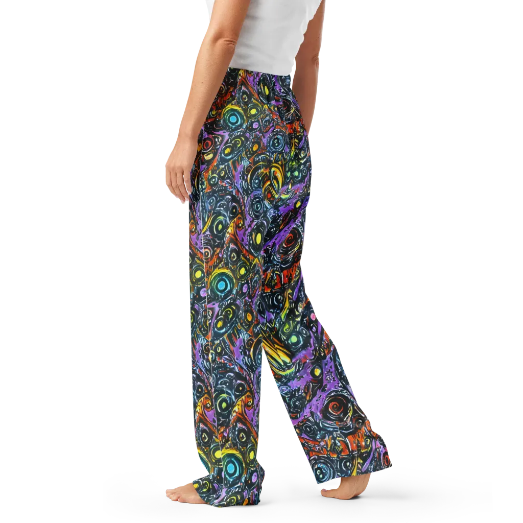 Luminous Static on Women's Pajama Pants — Left