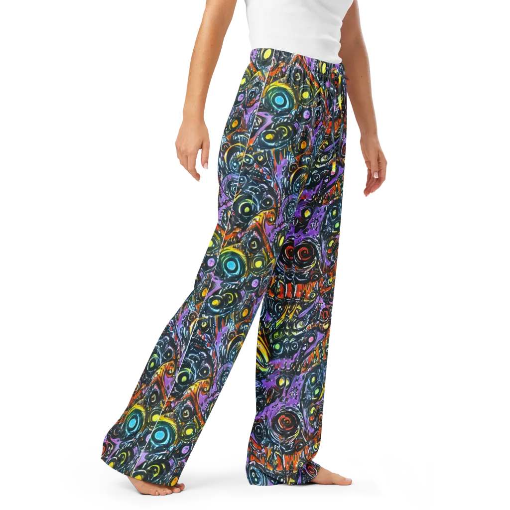 Luminous Static on Women's Pajama Pants — Right Front