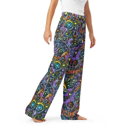 Luminous Static on a Women's Pajama Pants