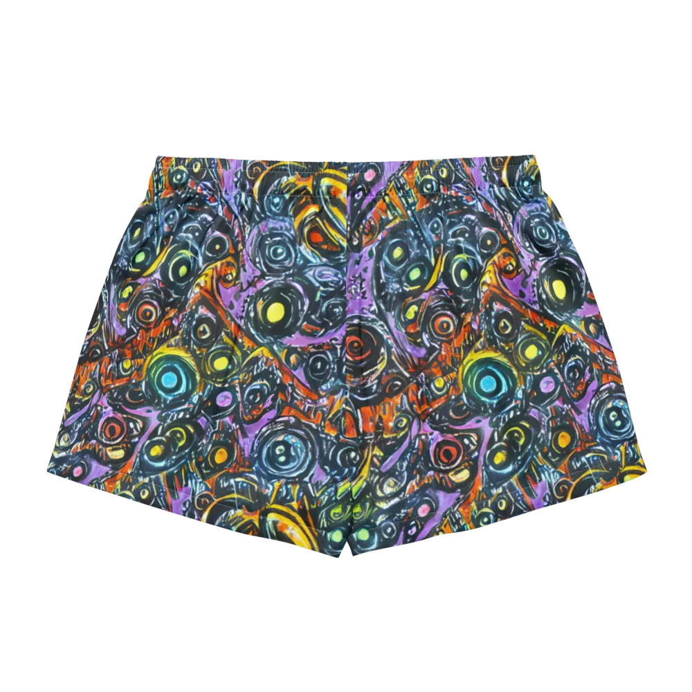 Luminous Static on Women's Pajama Shorts — Back