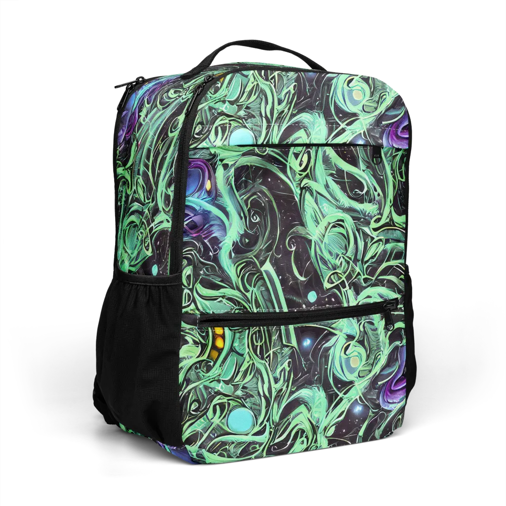 Mint Nebula on Utility Backpack — Right Front