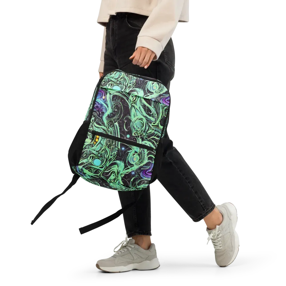 Mint Nebula on Utility Backpack — Front