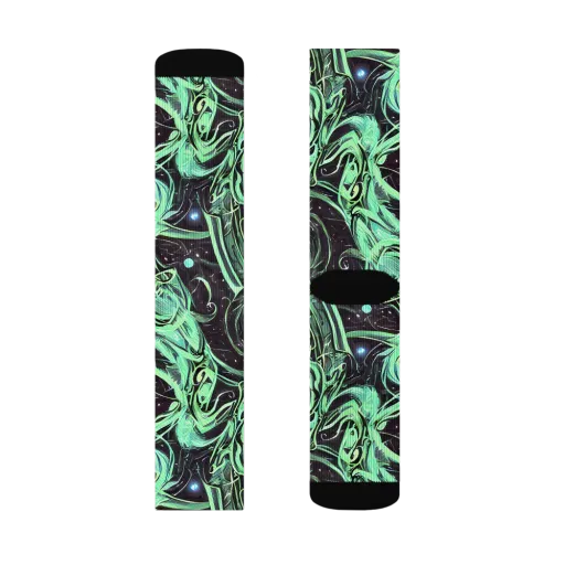 Mint Nebula on a Socks