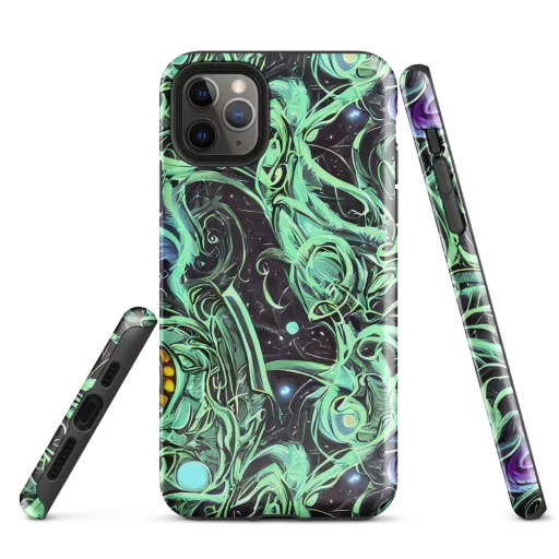 Mint Nebula on a Tough Case for iPhone®