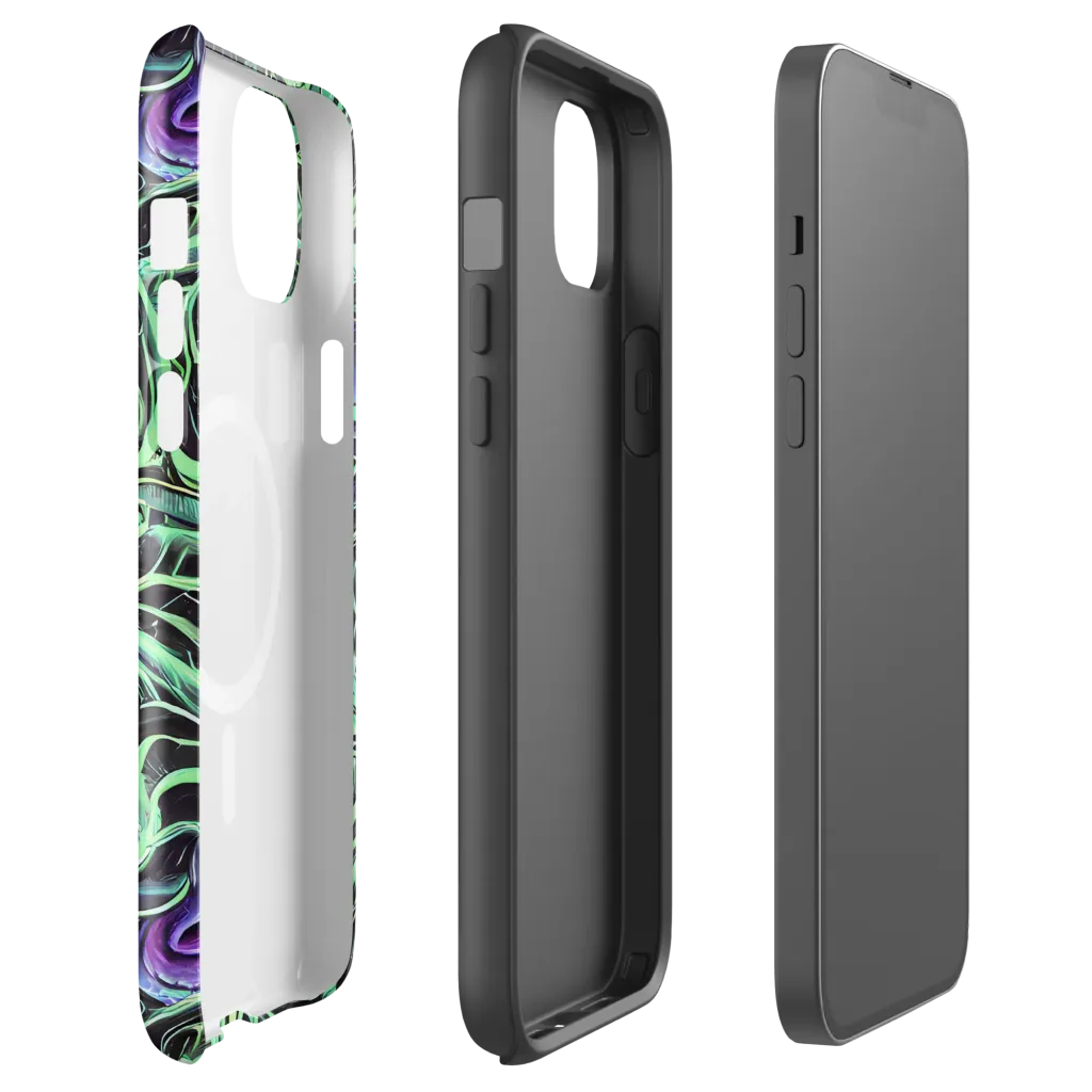 Mint Nebula on MagSafe Tough Case for iPhone® — Front