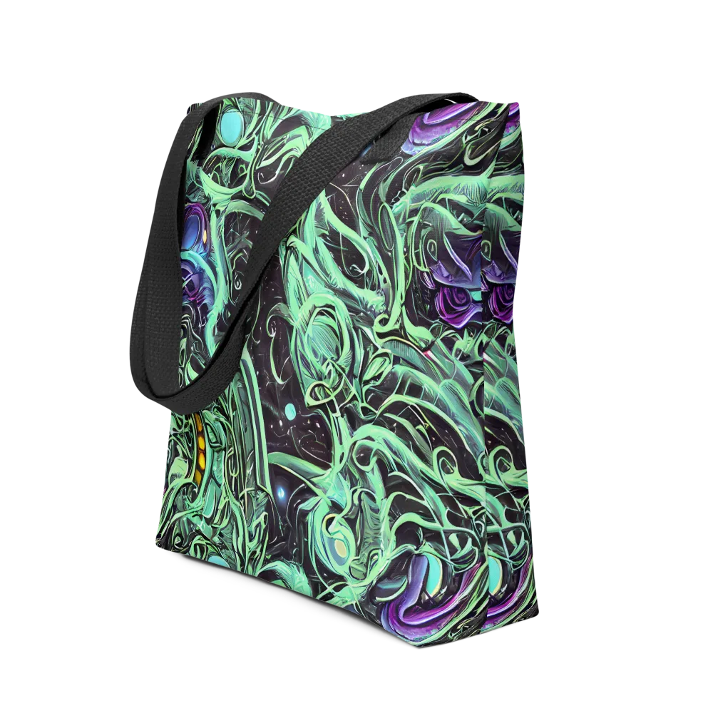 Mint Nebula on Tote Bag — Front