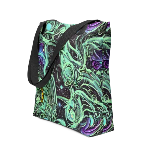 Mint Nebula on a Tote Bag