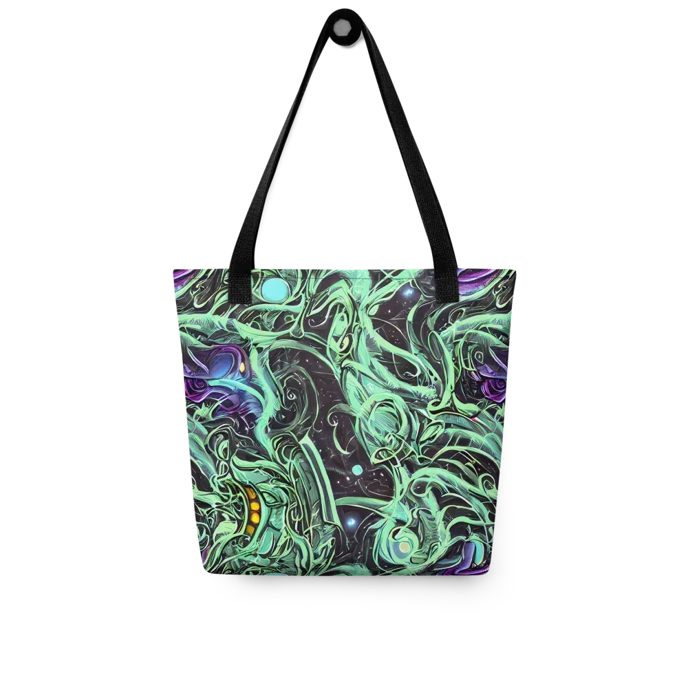 Mint Nebula on Tote Bag — Front