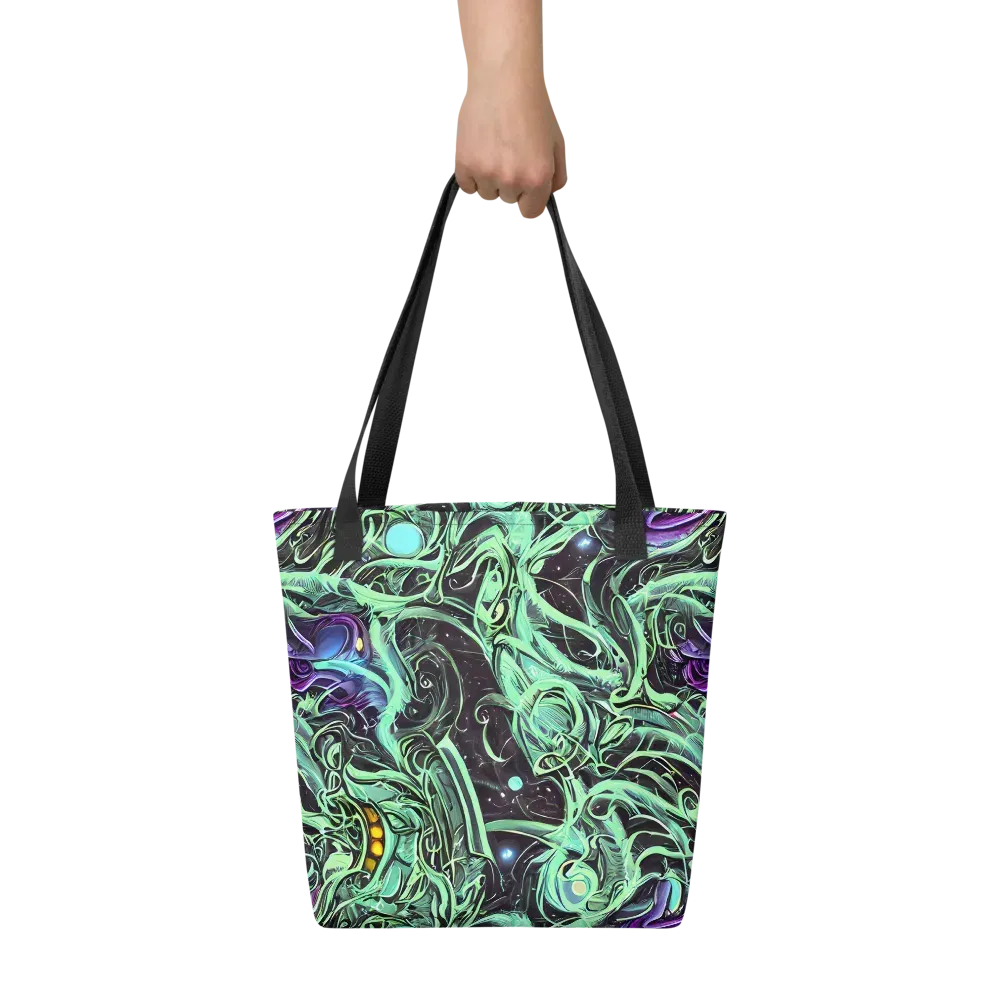 Mint Nebula on Tote Bag — Front