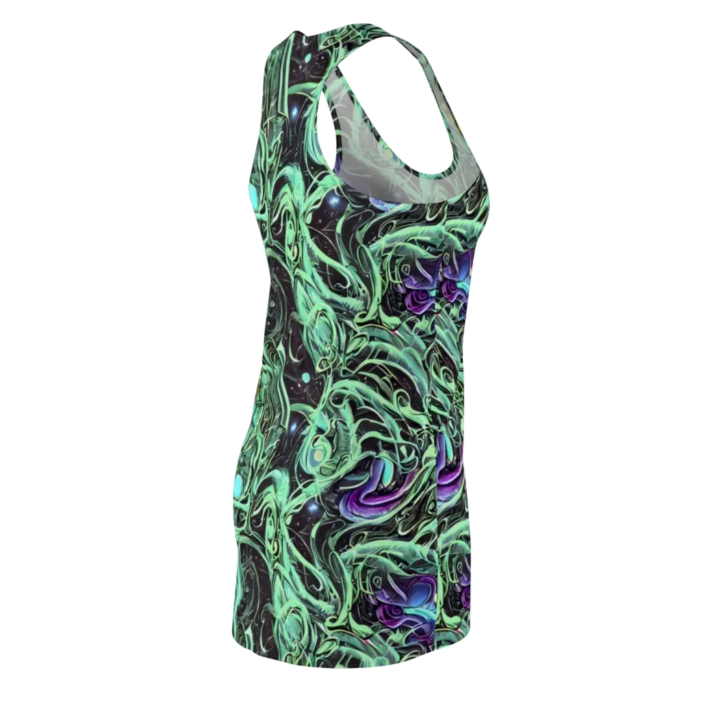 Mint Nebula on Racerback Dress — Back Side