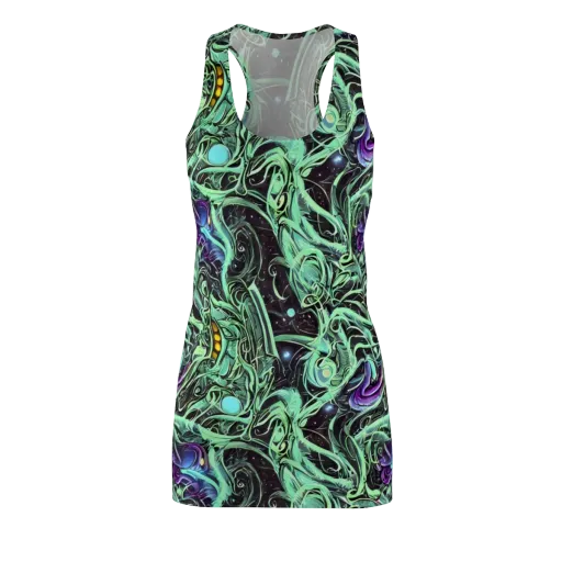 Mint Nebula on a Racerback Dress