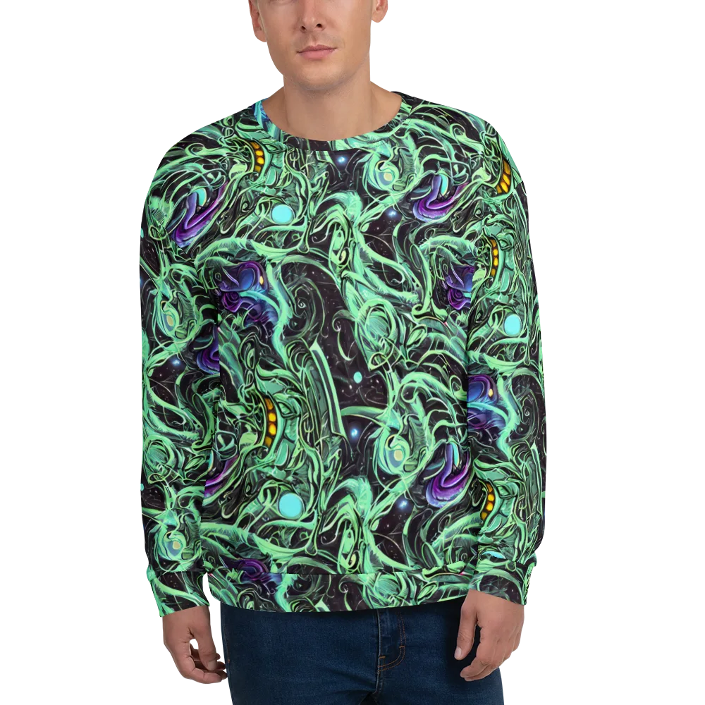Mint Nebula on Sweatshirt — Front