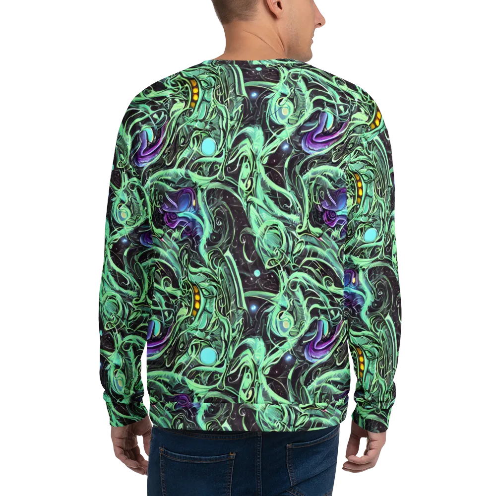 Mint Nebula on Sweatshirt — Back