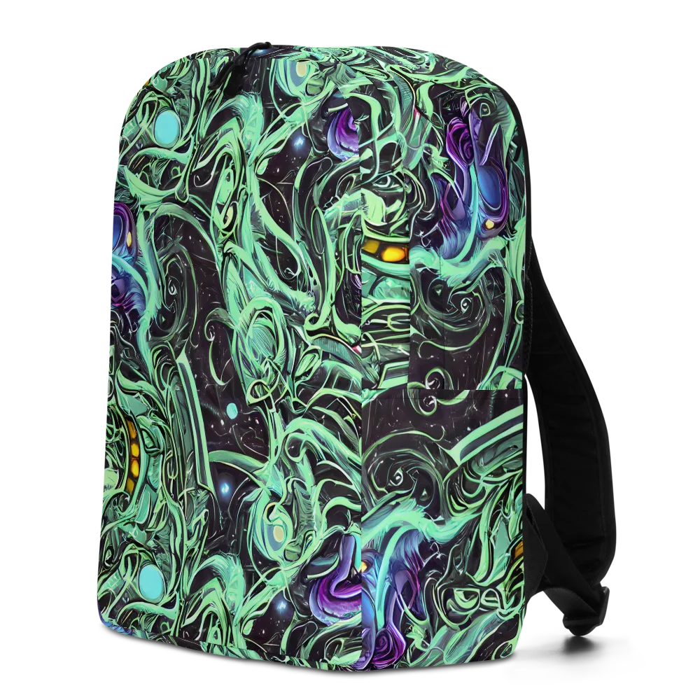 Mint Nebula on Minimalist Backpack — Left