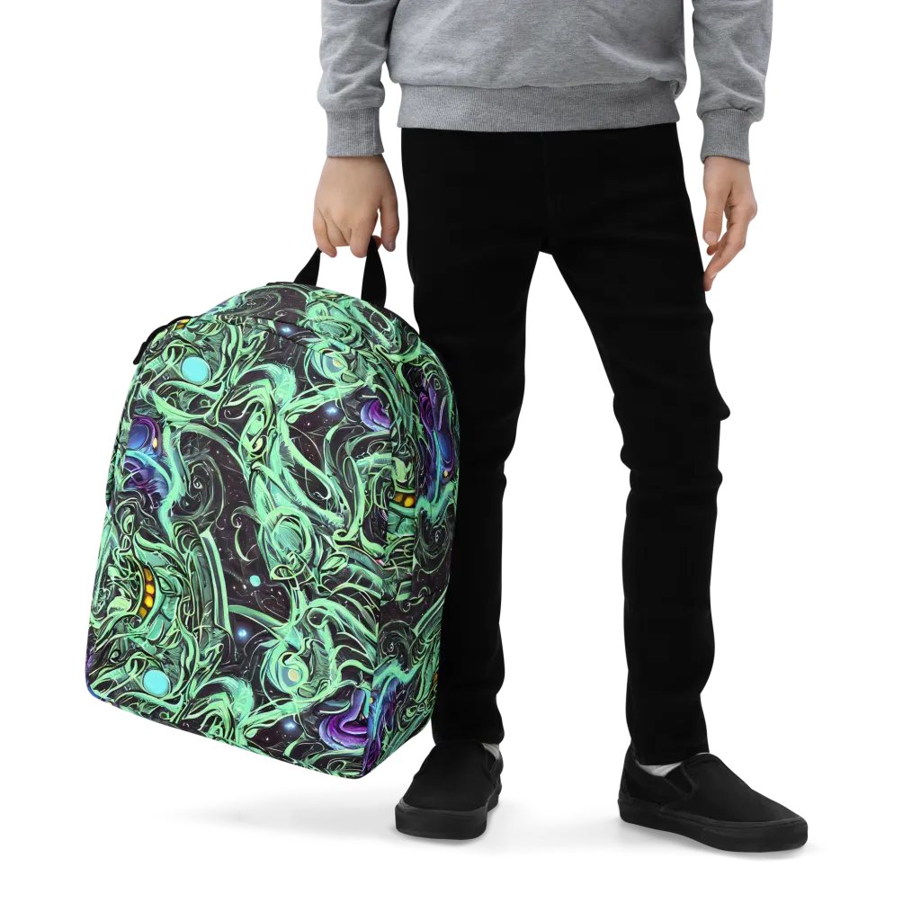 Mint Nebula on Minimalist Backpack — Zoomed-in