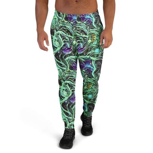 Mint Nebula on a Men's Joggers