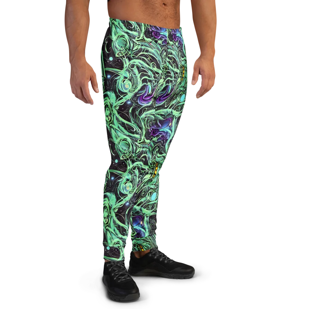 Mint Nebula on Men's Joggers — Right