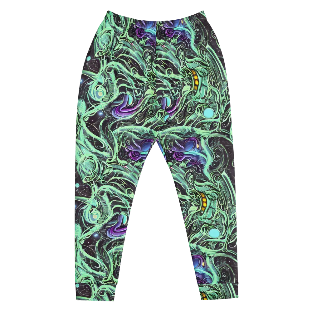 Mint Nebula on Men's Joggers — Front