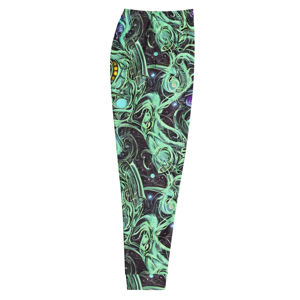 Mint Nebula on Men's Joggers — Right