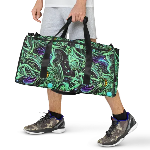 Mint Nebula on a Duffle Bag